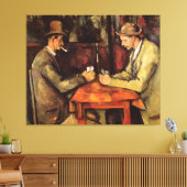 PAUL CEZANNE - De kaartspelers 1894 Canvas Afdruk (Insitu (Woonkamer))