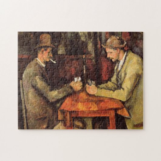 PAUL CEZANNE - De kaartspelers 1894 Legpuzzel (Horizontaal)