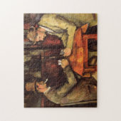 PAUL CEZANNE - De kaartspelers 1894 Legpuzzel (Verticaal)