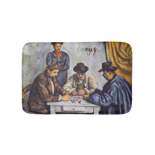Paul Cezanne - De kaartspelers Badmat (Voorkant)