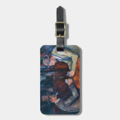 Paul Cezanne - De kaartspelers Bagagelabel (Voorkant verticaal)