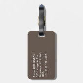 Paul Cezanne - De kaartspelers Bagagelabel (Achterkant verticaal)