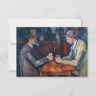 Paul Cezanne - De kaartspelers Bedankkaart