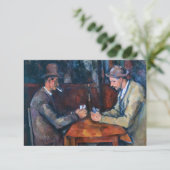 Paul Cezanne - De kaartspelers Bedankkaart (Staand voorkant)