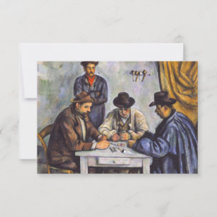 Paul Cezanne - De kaartspelers Bedankkaart
