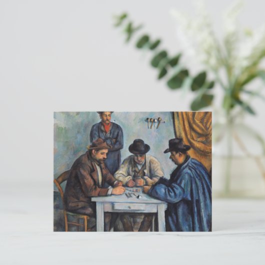 Paul Cezanne - De kaartspelers Briefkaart (Staand voorkant)