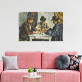 Paul Cezanne - De kaartspelers Canvas Afdruk (Insitu (Woonkamer))