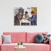 Paul Cezanne - De kaartspelers Canvas Afdruk (Insitu (Woonkamer))
