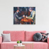 Paul Cezanne - De kaartspelers Canvas Afdruk (Insitu (Woonkamer))