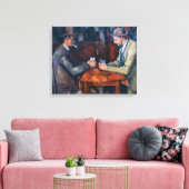 Paul Cezanne - De kaartspelers Canvas Afdruk (Insitu (Woonkamer))