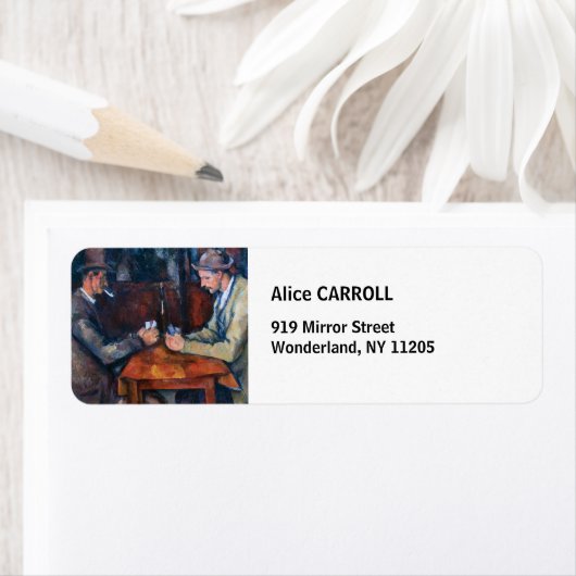 Paul Cezanne - De kaartspelers Etiket (Insitu)