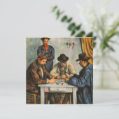 Paul Cezanne - De kaartspelers Feestdagenkaart (Staand voorkant)