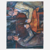 Paul Cezanne - De kaartspelers Fleece Deken (Voorkant)