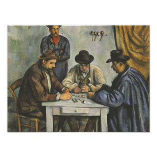 Paul Cezanne - De kaartspelers Foto Afdruk