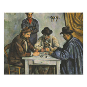 Paul Cezanne - De kaartspelers Foto Afdruk
