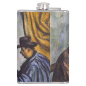 Paul Cezanne - De kaartspelers Heupfles (Achterkant)