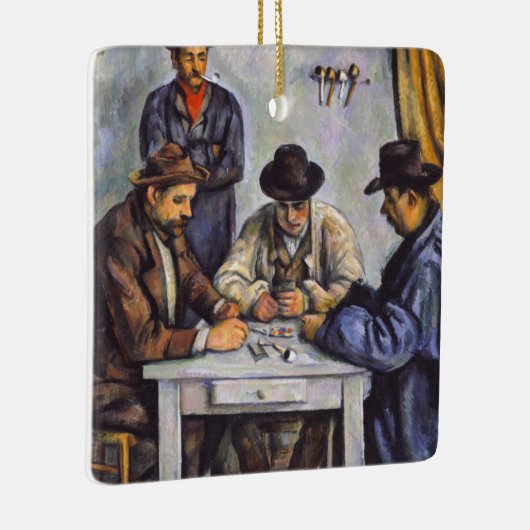 Paul Cezanne - De kaartspelers Keramisch Ornament (Rechts)