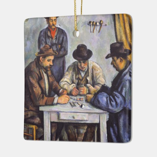 Paul Cezanne - De kaartspelers Keramisch Ornament (Links)