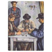 Paul Cezanne - De kaartspelers Klembord (Achterkant)