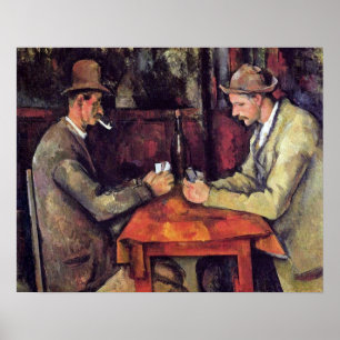 Paul Cezanne - De kaartspelers Kunstschilderij Poster