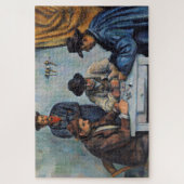 Paul Cezanne - De kaartspelers Legpuzzel (Verticaal)