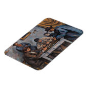 Paul Cezanne - De kaartspelers Magneet (Linkerzijde)