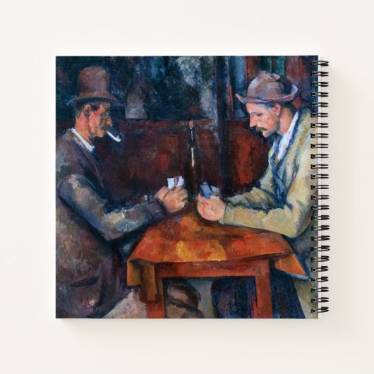 Paul Cezanne - De kaartspelers Notitieboek (Achterkant)