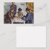 Paul Cezanne - De kaartspelers Notitiekaartje (Voorkant / Achterkant)