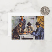 Paul Cezanne - De kaartspelers Notitiekaartje (Voorkant / Achterkant in situ)