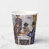 Paul Cezanne - De kaartspelers Papieren Bekers (Achterkant)