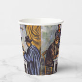 Paul Cezanne - De kaartspelers Papieren Bekers (Links)