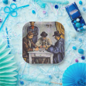 Paul Cezanne - De kaartspelers Papieren Bordje (Feest)