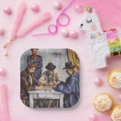 Paul Cezanne - De kaartspelers Papieren Bordje (Feest)