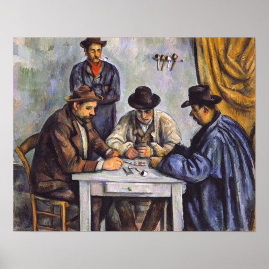 Paul Cezanne - De kaartspelers Poster (Voorkant)