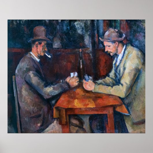 Paul Cezanne - De kaartspelers Poster (Voorkant)