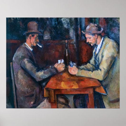 Paul Cezanne - De kaartspelers Poster (Voorkant)