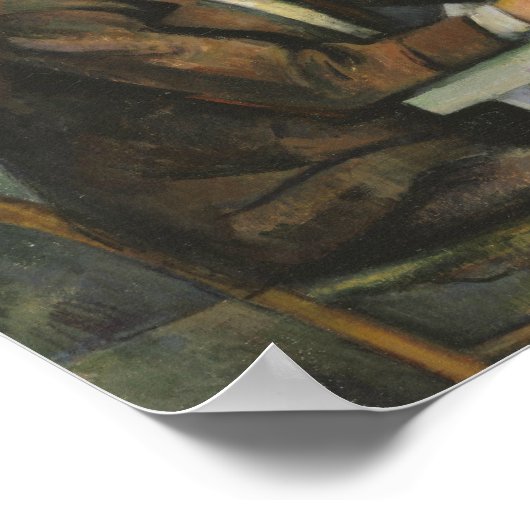 Paul Cezanne - De kaartspelers Poster (Hoek)