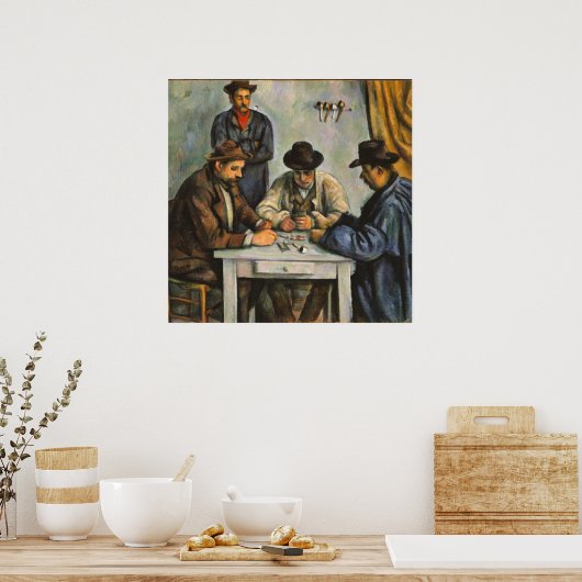 Paul Cezanne - De kaartspelers Poster (Keuken)