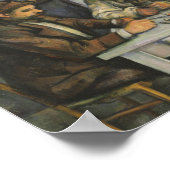 Paul Cezanne - De kaartspelers Poster (Hoek)