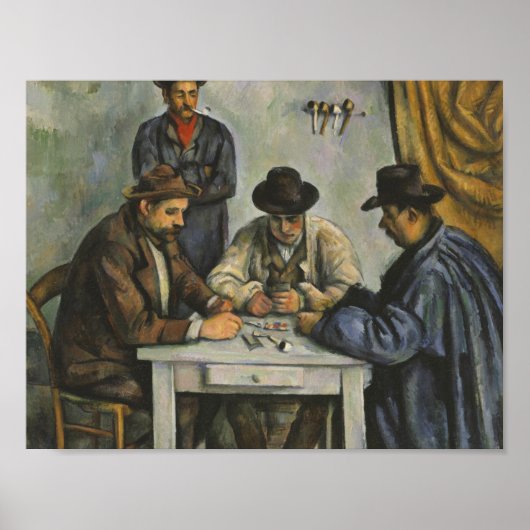 Paul Cezanne - De kaartspelers Poster (Voorkant)