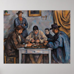 Paul Cezanne - De kaartspelers Poster