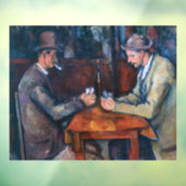 Paul Cezanne - De kaartspelers Raamsticker (Vel 3)