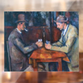 Paul Cezanne - De kaartspelers Raamsticker (Vel 2)