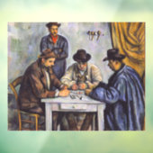 Paul Cezanne - De kaartspelers Raamsticker (Vel 3)