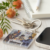 Paul Cezanne - De kaartspelers Sleutelhanger (Voorkant Rechts)