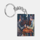 Paul Cezanne - De kaartspelers Sleutelhanger (Voorkant Links)
