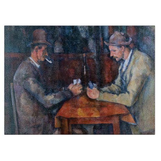 Paul Cezanne - De kaartspelers Snijplank (Voorkant)