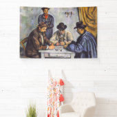 Paul Cezanne - De kaartspelers Spandoek (Insitu)
