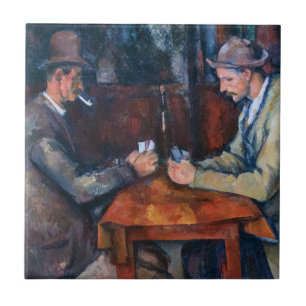 Paul Cezanne - De kaartspelers Tegeltje