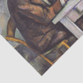 Paul Cezanne - De kaartspelers Tissuepapier (Detail)